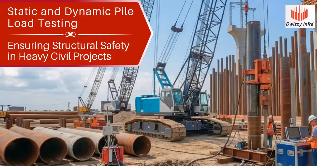 Static and Dynamic Pile Load Testing: Ensuring Structural Safety in Heavy Civil Projects